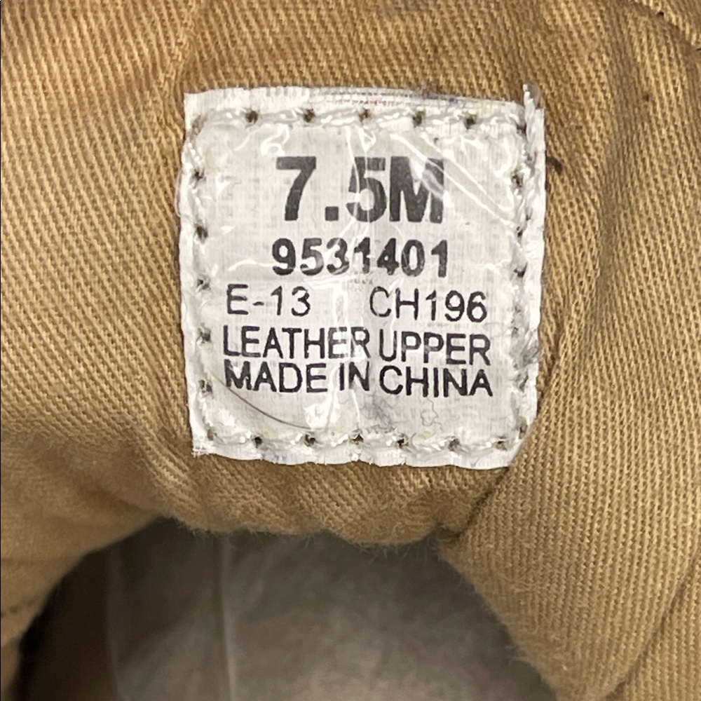 Sperry Top-Sider HIKERFISH Lace-Up Boots 7.5 Linen & Gold Accents - Picture 7 of 12